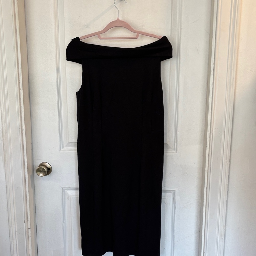 Morgan McFeeters Black Off-Shoulder Mini Dress